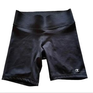 Champion Black Bike Yoga High Waist Shorts SZ S